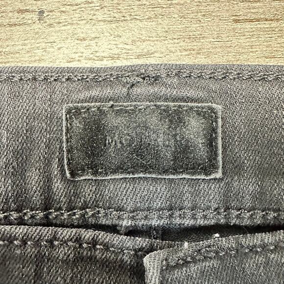 Mother The Hustler Ankle Fray Jeans Not Guilty Black Wash 27 - Picture 8 of 14